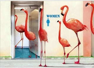 Flamingo Bathroom Break| Birthday Greeting Card